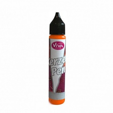 Tekutý vosk - pero 25ml Oranžová