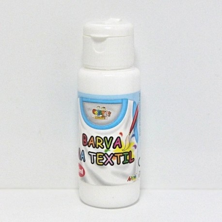 Barva na textil 60ml - bílá