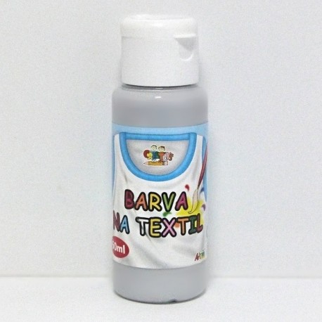 Barva na textil 60ml - stříbrná