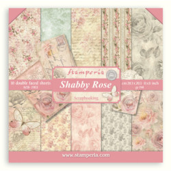 Sada papírů 20,3x20,3 190g Shabby Rose (SBBS107)