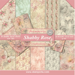 Sada papírů 30,5x30,5 190g Shabby Rose (SBBL12)