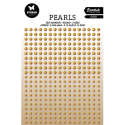 Sada perliček 336ks, 2 velikosti, Gold pearls Essentials nr.25 (SL)