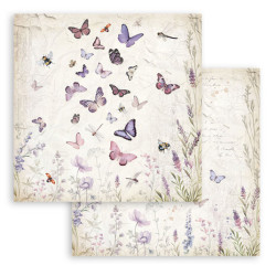 Lavender, motýli 30,5x30,5 scrapbook