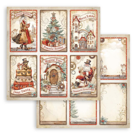 Gear up for Christmas, kartičky 30,5x30,5 scrapbook