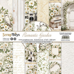 Sada papírů Romantic Garden 15,2x15,2 (ScrapBoys)