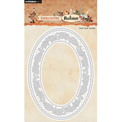 Vyřezávací šablony - Oval leaf wreath Everlasting Autumn nr.880 (SL)