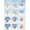 Papír A4 Hetty's Minis - Snowmen & Santa (MD)