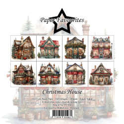 Sada papírů 15x15 Christmas House (PF)