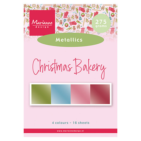 Sada metalických papírů A5 Christmas Bakery, 275g (MD)