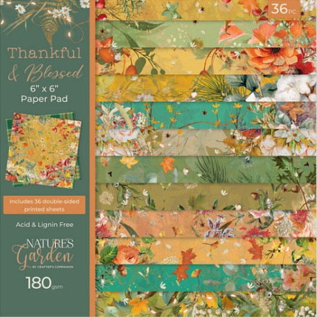 Sada papírů 15x15 Thankful & Blessed (Crafter´s Companion)